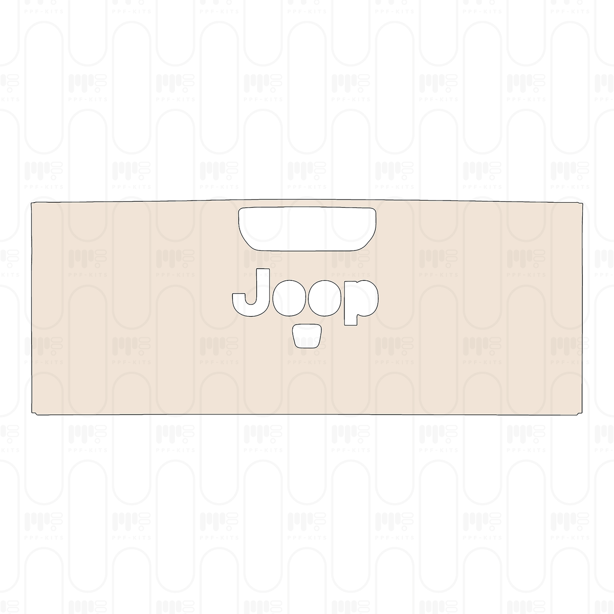 Trunk Lid with "Jeep" Emblem