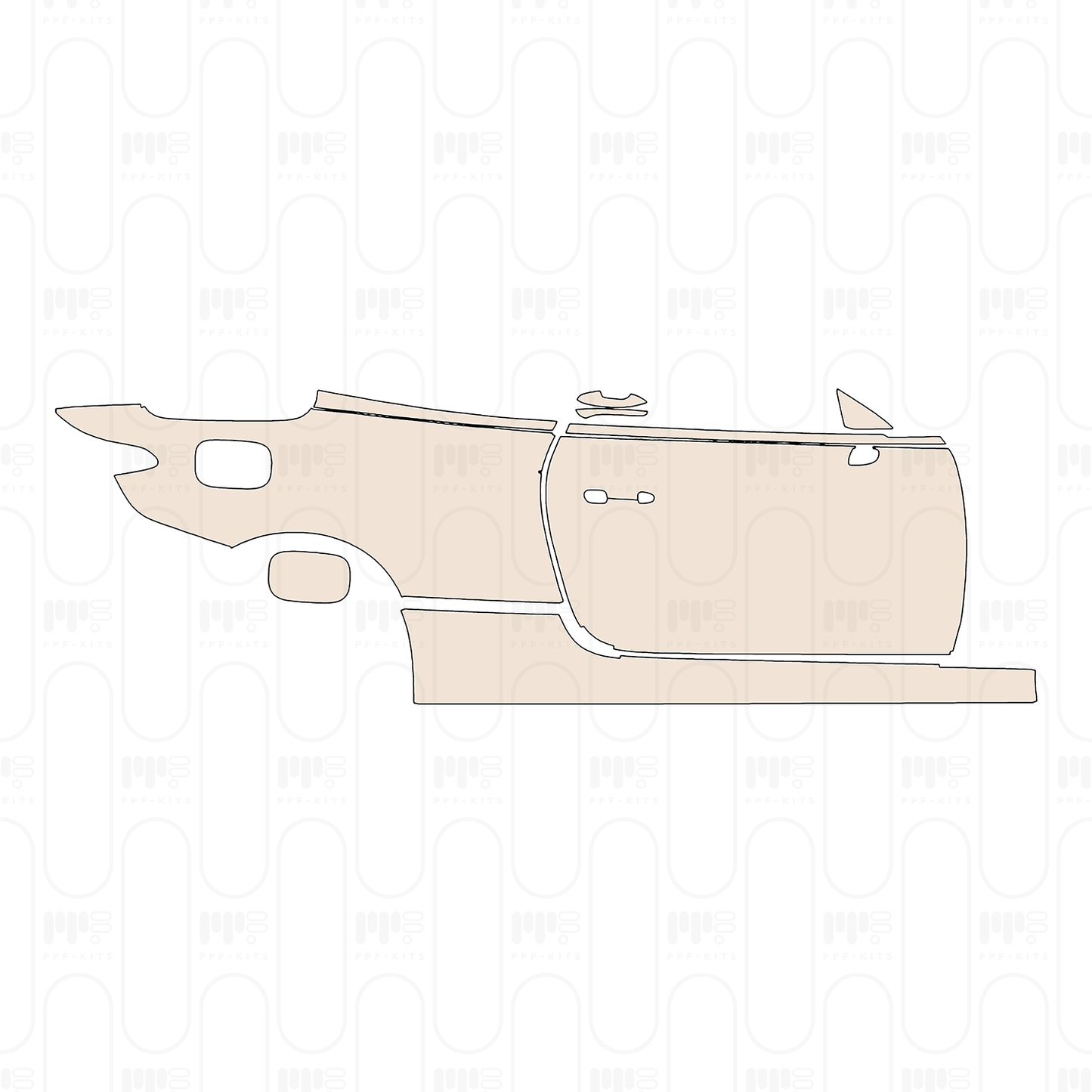 (right) Door+Side Skirt+Rear Fender