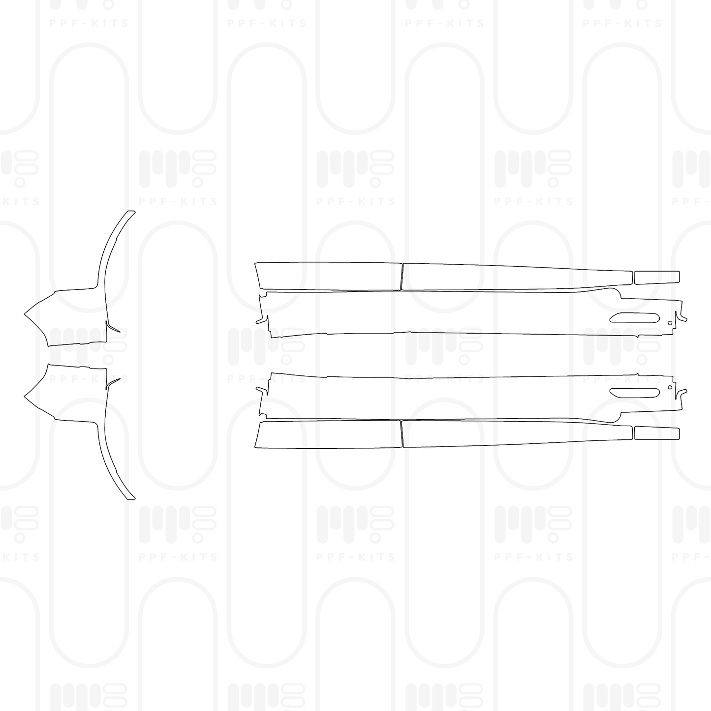 PPF prédécoupé BMW X3 Standard Wheelbase M50 xDrive 2025