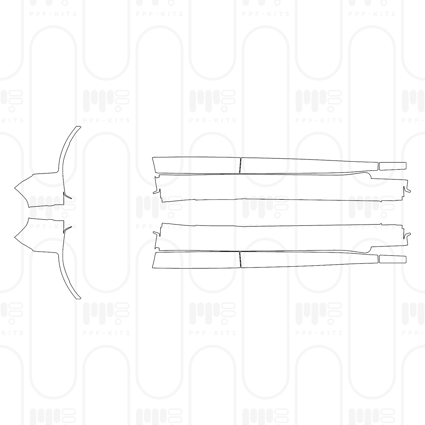 PPF prédécoupé BMW X3 Standard Wheelbase M Sport 2025