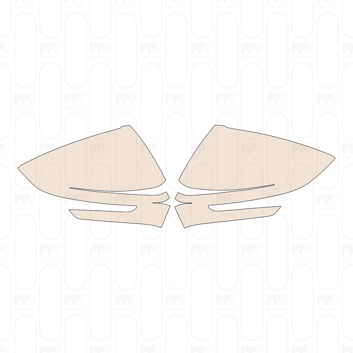 Pre-cut PPF pattern: Mirror - Skoda