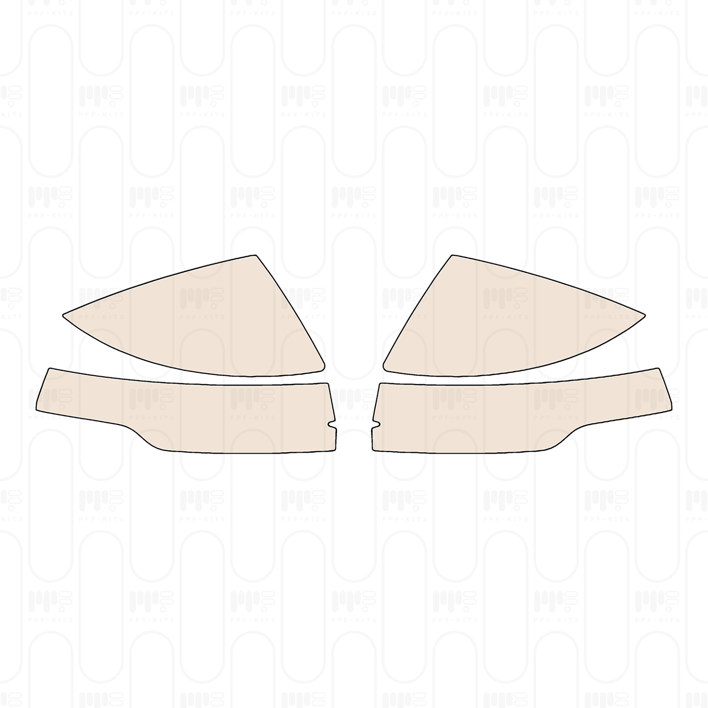 Pre-cut PPF pattern: Mirror - Volkswagen