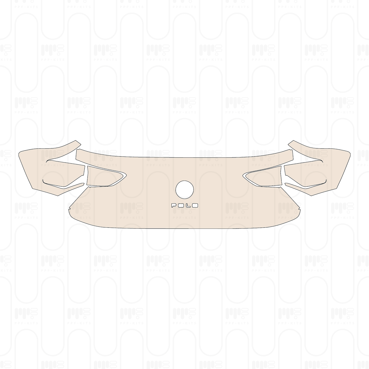 Pre-cut PPF pattern: Trunk Lid - Volkswagen Polo Base 2025