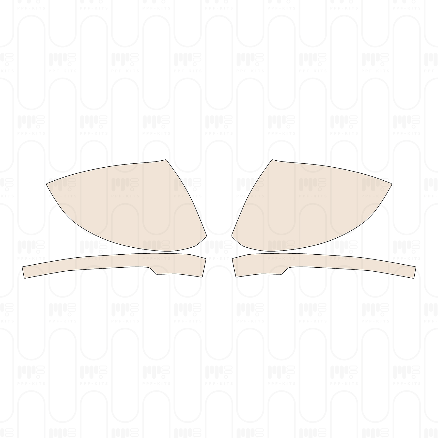 Pre-cut PPF pattern: Mirror - Volkswagen
