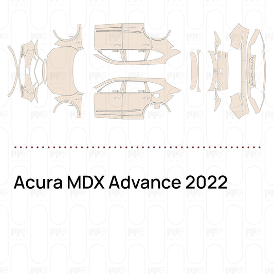 Pre-Cut PPF Acura MDX Advance 2022