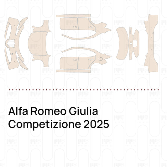 PPF prédécoupé Alfa Romeo Giulia Competizione 2025