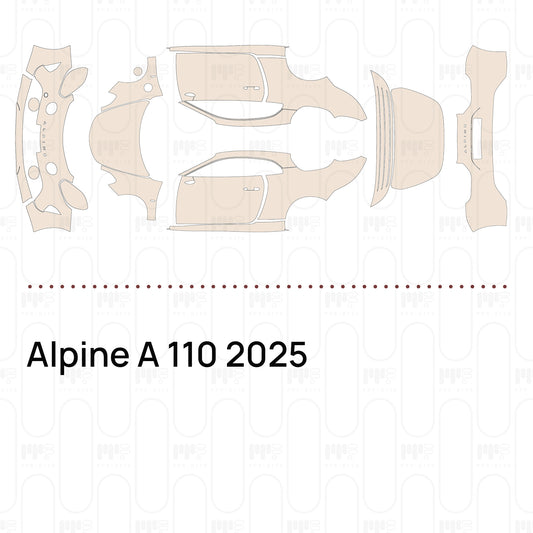 PPF prédécoupé Alpine A 110 2025