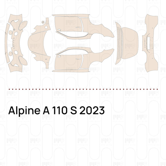 PPF prédécoupé Alpine A 110 S 2023