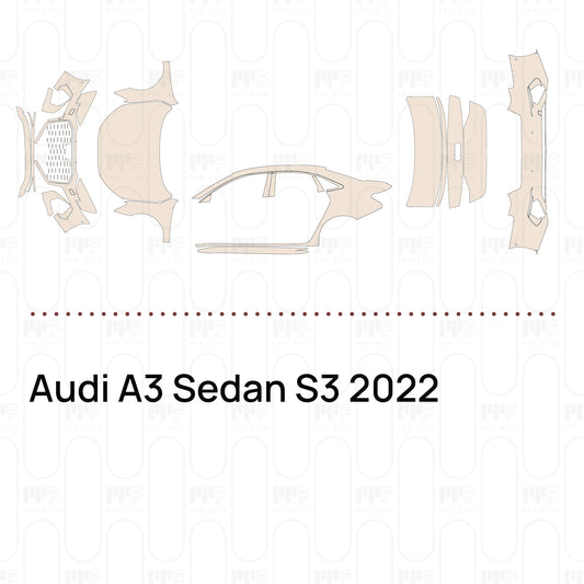 PPF prédécoupé Audi A3 Sedan S3 2022