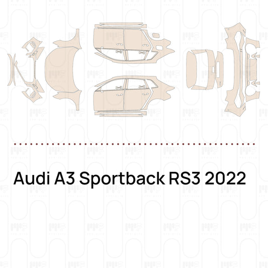 PPF prédécoupé Audi A3 Sportback RS3 2022