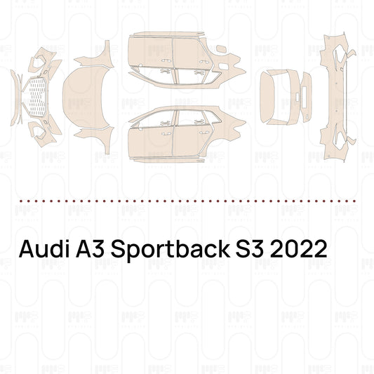 PPF prédécoupé Audi A3 Sportback S3 2022