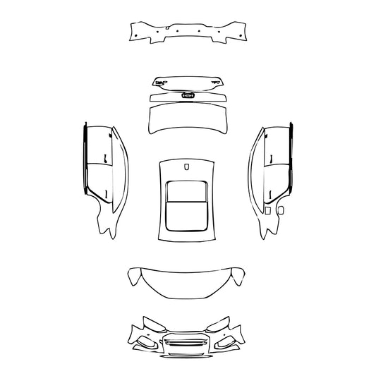 Pre-Cut PPF Audi A4 A4L Saloon Sedan Base 2023 - PPF-Kits