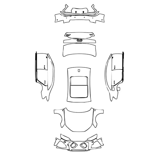 Pre-Cut PPF Audi A4 A4L Saloon Sedan S-line 2021 - PPF-Kits