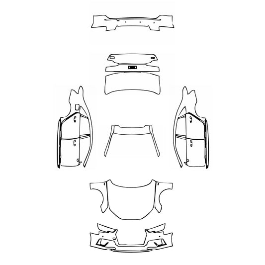 Pre-Cut PPF Audi A4 A4 Saloon Sedan S-line 2019 - PPF-Kits