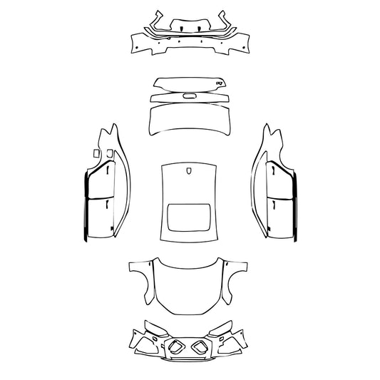 Pre-Cut PPF Audi A4 A4 Saloon Sedan S-line 2023 - PPF-Kits