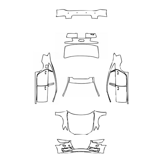 Pre-Cut PPF Audi A6 A6L Base 2017 - PPF-Kits