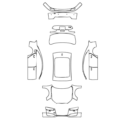 Pre-Cut PPF Audi A8 A8 L (Extended Wheelbase) Sport 2017 - PPF-Kits