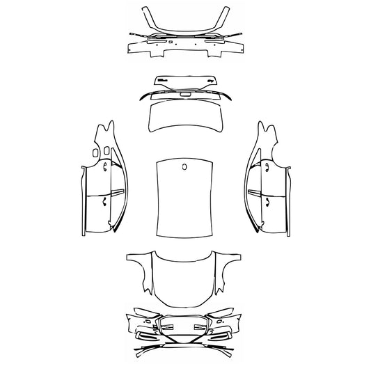 Pre-Cut PPF Audi A8 A8 (Standard Wheelbase) Base 2019 - PPF-Kits
