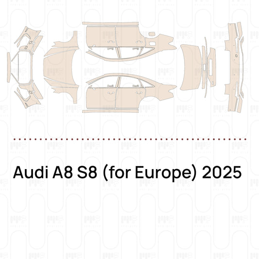 PPF prédécoupé Audi A8 S8 (for Europe) 2025