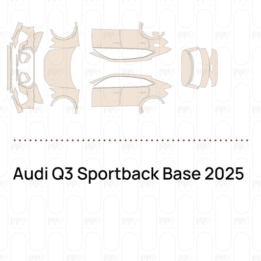 PPF prédécoupé Audi Q3 Sportback Base 2025