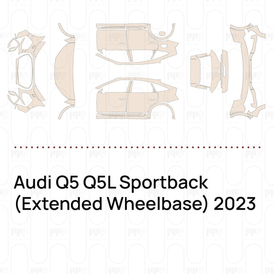 PPF prédécoupé Audi Q5 Q5L Sportback (Extended Wheelbase) 2023