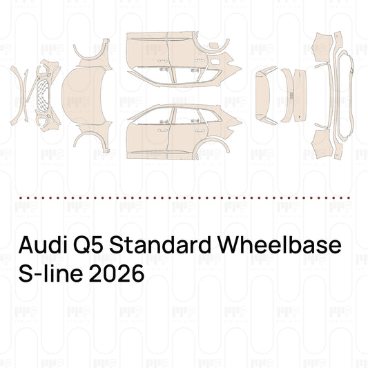 PPF prédécoupé Audi Q5 Standard Wheelbase S-line 2026