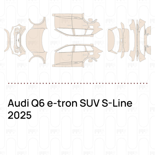 PPF prédécoupé Audi Q6 e-tron SUV S-Line 2025