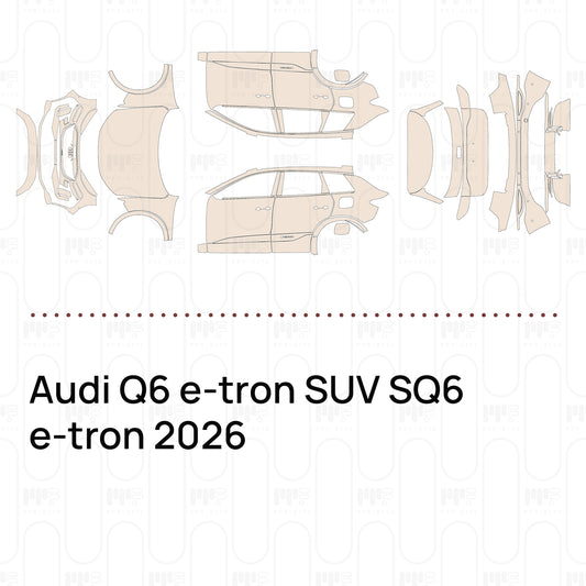 PPF prédécoupé Audi Q6 e-tron SUV SQ6 e-tron 2026