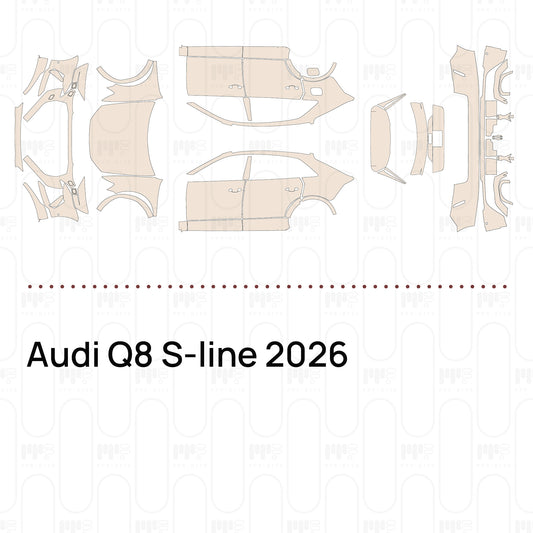 PPF prédécoupé Audi Q8 S-line 2026