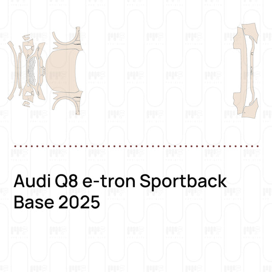 PPF prédécoupé Audi Q8 e-tron Sportback Base 2025