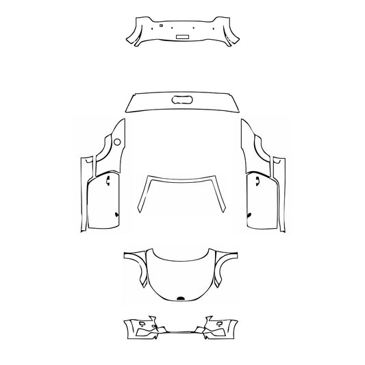 Pre-Cut PPF Audi TT TT Roadster Base 2023 - PPF-Kits