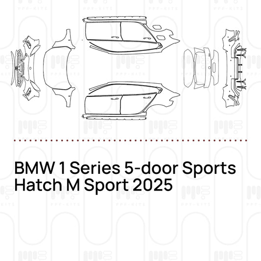 Pre-Cut PPF BMW 1 Series 5-door Sports Hatch M Sport 2025