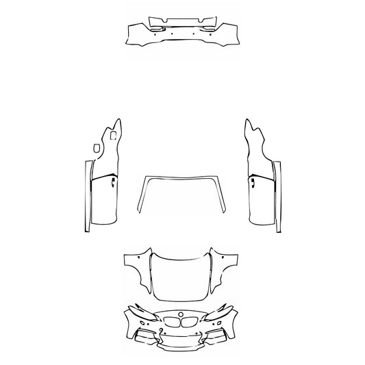 Pre-Cut PPF BMW 2 Series Convertible M235 M240 2015 - PPF-Kits