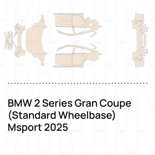 Pre-Cut PPF BMW 2 Series Gran Coupe (Standard Wheelbase) Msport 2025