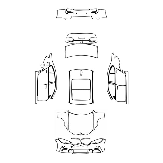 Pre-Cut PPF BMW 3 Series Sedan Base Extended Wheelbase 2020 - PPF-Kits