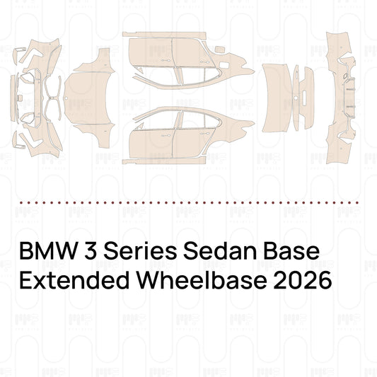 PPF prédécoupé BMW 3 Series Sedan Base Extended Wheelbase 2026