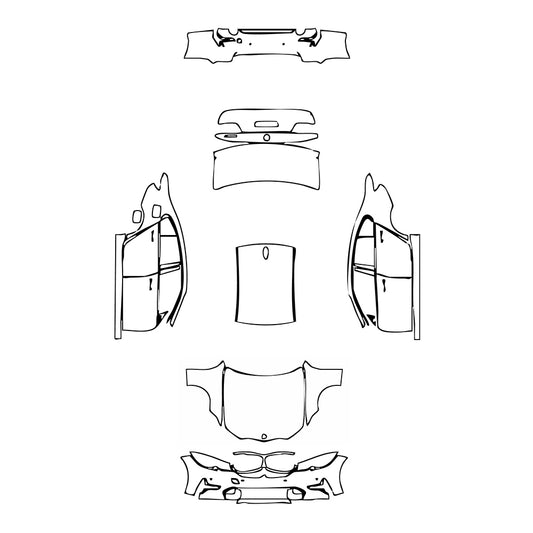 Pre-Cut PPF BMW 3 Series Sedan Luxury Standard Wheelbase 2021 - PPF-Kits