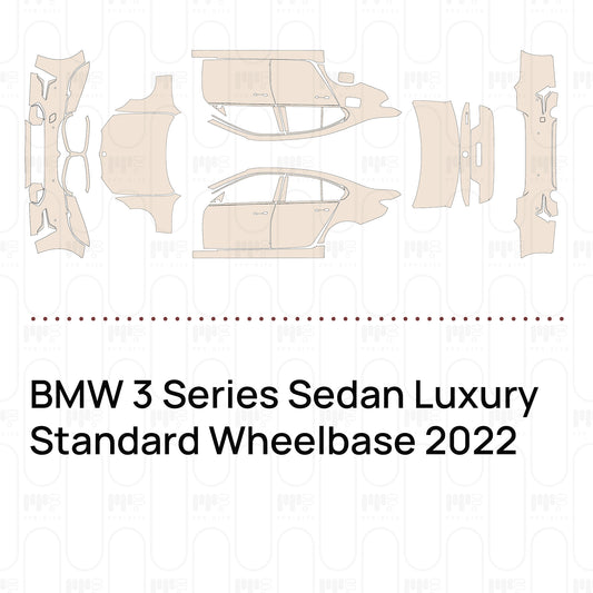 PPF prédécoupé BMW 3 Series Sedan Luxury Standard Wheelbase 2022