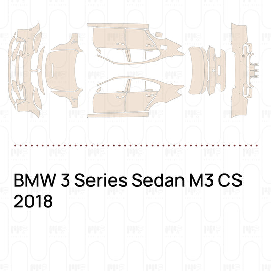 PPF prédécoupé BMW 3 Series Sedan M3 CS 2018