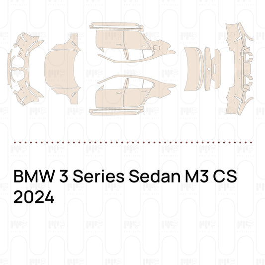 PPF prédécoupé BMW 3 Series Sedan M3 CS 2024