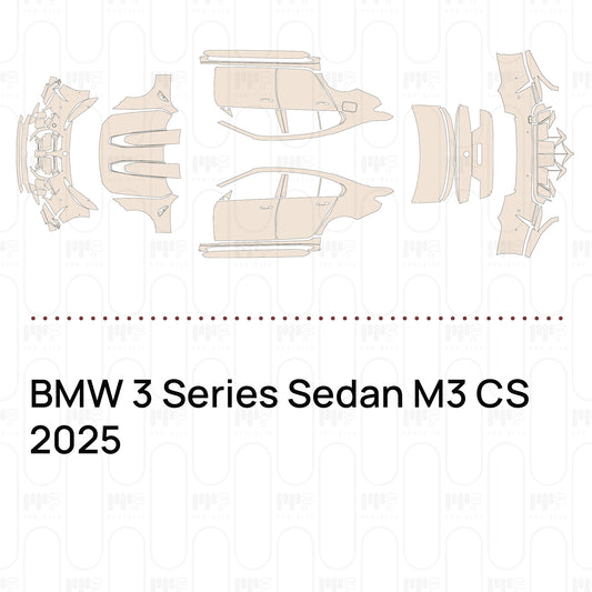 PPF prédécoupé BMW 3 Series Sedan M3 CS 2025