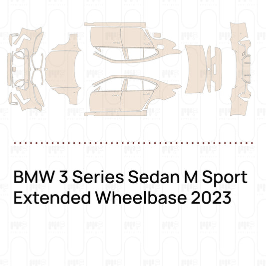 PPF prédécoupé BMW 3 Series Sedan M Sport Extended Wheelbase 2023