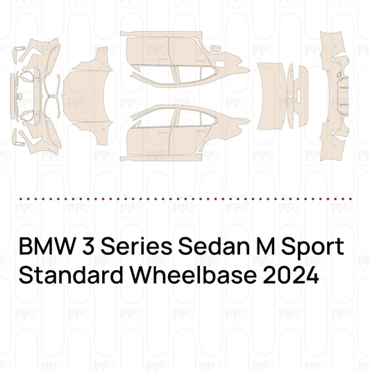 PPF prédécoupé BMW 3 Series Sedan M Sport Standard Wheelbase 2024
