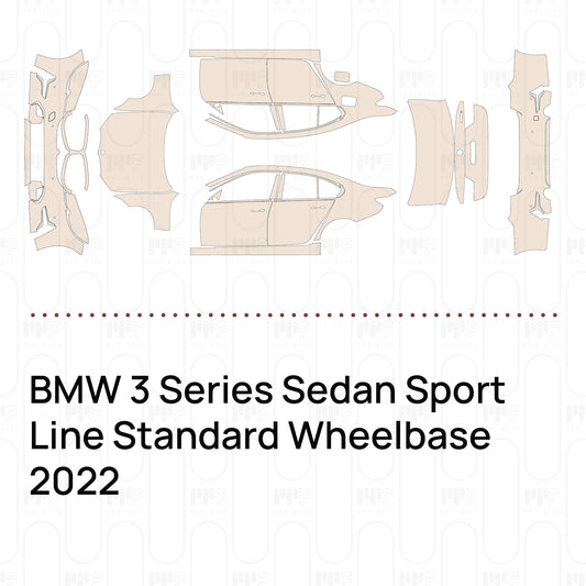 PPF prédécoupé BMW 3 Series Sedan Sport Line Standard Wheelbase 2022