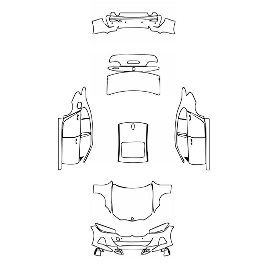 Pre-Cut PPF BMW 3 Series Sedan Sport Line Standard Wheelbase 2023 - PPF-Kits