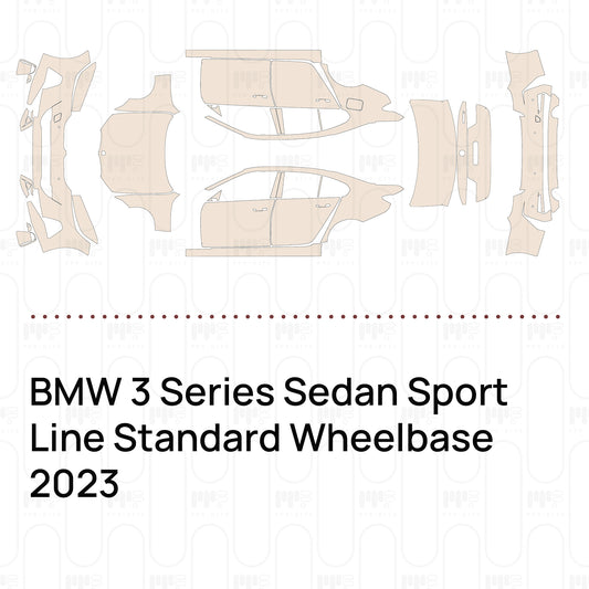PPF prédécoupé BMW 3 Series Sedan Sport Line Standard Wheelbase 2023