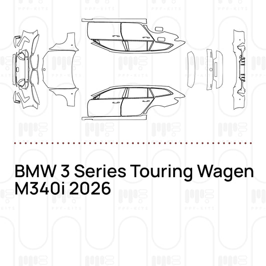 PPF prédécoupé BMW 3 Series Touring Wagen M340i 2026