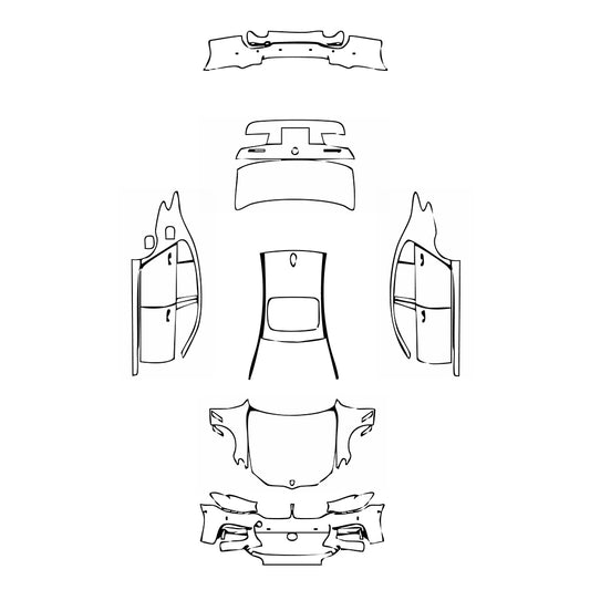 Pre-Cut PPF BMW 5 Series Sedan Extended Wheelbase M Sport 2019 - PPF-Kits