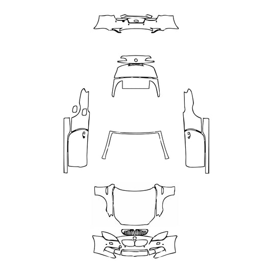 Pre-Cut PPF BMW 6 Series M6 Convertible 2013 - PPF-Kits