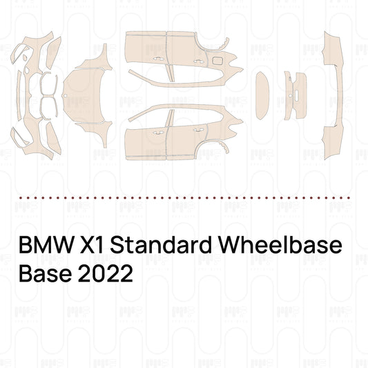 PPF prédécoupé BMW X1 Standard Wheelbase Base 2022